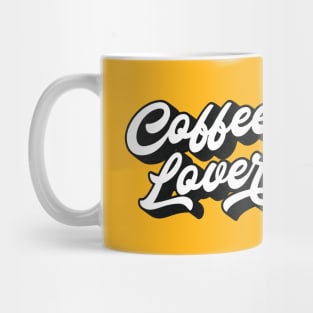 Coffee Lover Lettering (Black & White Design) Mug